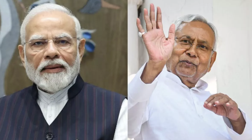 नीतीश कुमार ने पीएम मोदी की मौजूदगी में जेडीयू नेताओं पर उंगली उठाई,
