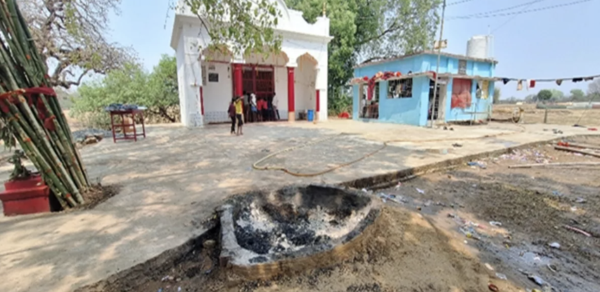 भलवाही गांव में चैती दुर्गा पूजा मूर्ति विसर्जन के दौरान भगदड़